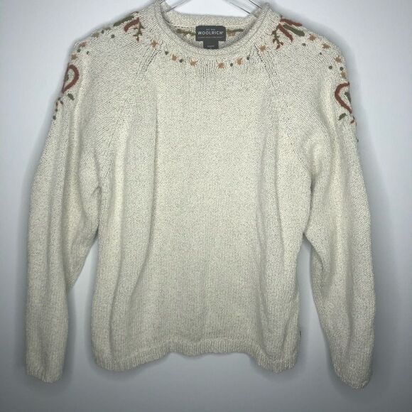 Woolrich Knit Sweater with Embroidered Detail XL - Picture 1 of 7